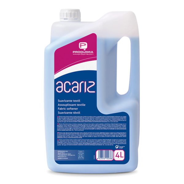 ACARIZ - Amaciador têxtil perfumado - Caixa com 3 garrafas de 4Lt (Lavandaria Industrial)