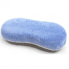 Esponja microfibra  c/ rede azul