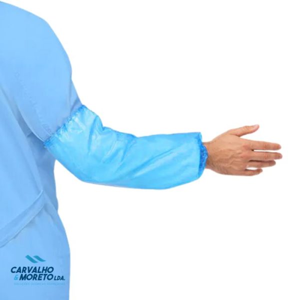 Manguitos PE Azul 20my - Embalagem com 100 unidades