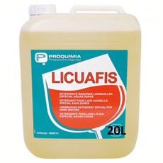 LICUAFIS - Detergente p/ lavagem automática de loiça águas elevada dureza - GAR. 20Lt