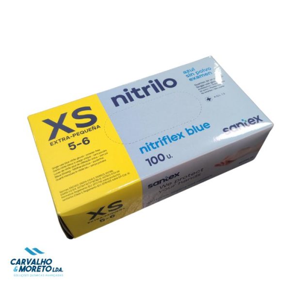 GD20BA - Luvas Nitrilo s/pó Nitriflex - Tam. XS - 100 UN