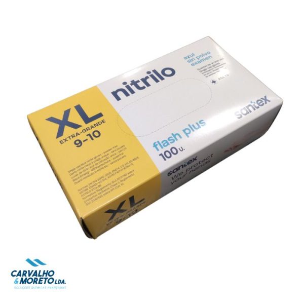 GD22BE - Luvas Nitrilo s/pó Flash Quality - Tam. XL - 100 UN
