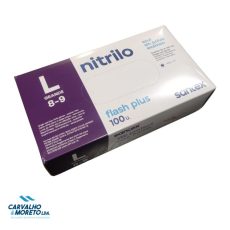 GD22BD - Luvas Nitrilo s/pó Flash Quality - Tam. L - 100 UN