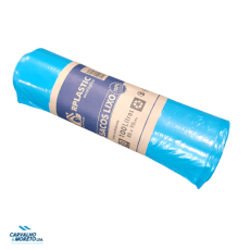 Saco lixo Azul 100 LT | 80x90 | Rolo 10un - 1 rolo