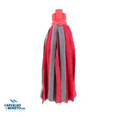 Esfregona microfibra tiras plus - rosa e cinza