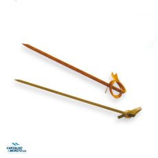 Palitos Picks 9 cm "Laço" Bamboo – Bambu Natural Emb. 100 un.