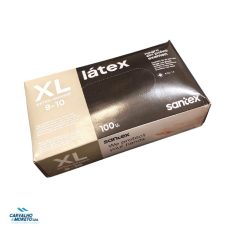 GD06NE - Luvas Látex s/pó - Cor Preto - Tam. XL - 100 UN
