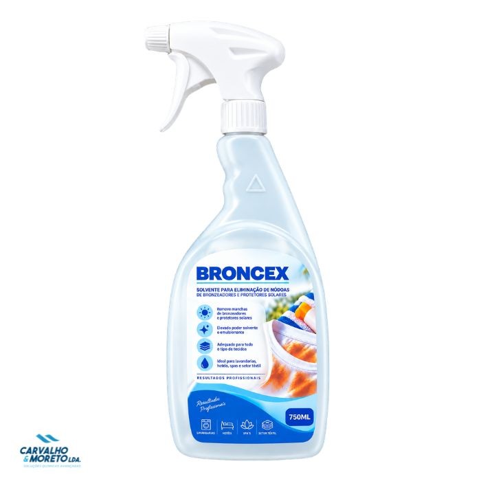 BRONCEX 750 ml – Removedor de Nódoas de Bronzeadores e Protetores Solares