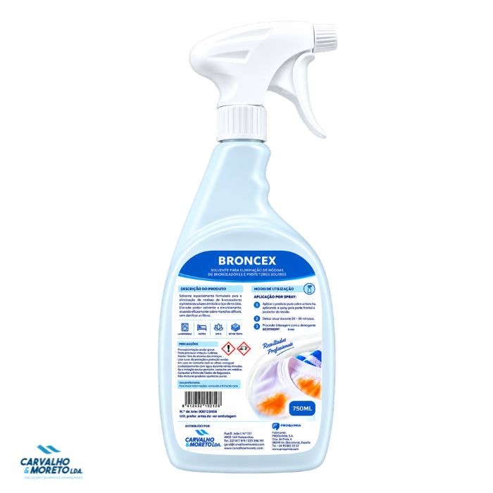 BRONCEX 750 ml – Removedor de Nódoas de Bronzeadores e Protetores Solares - Image 2